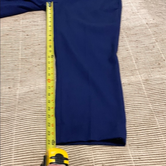 Banana Republic Blue Crop Dress Pants Tailored Fit - Picture 7 of 8